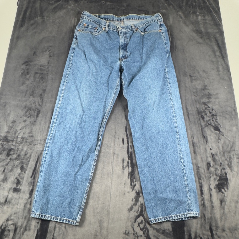 Levi's 550 Relaxed Fit Mens W40 L32 Blue Denim Jeans 00550-4891